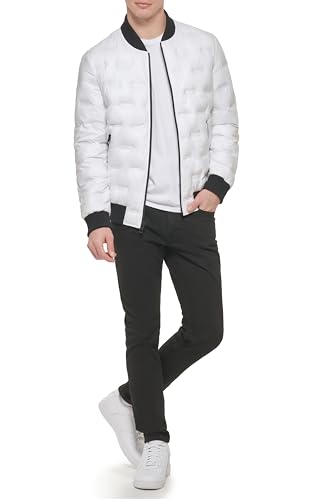 GUESS Herren Bomberjacke Weiss