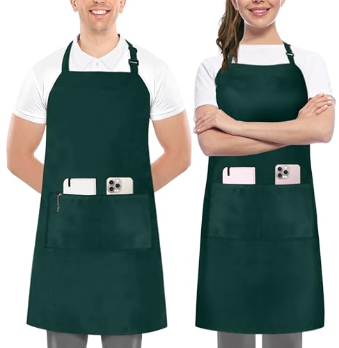 Utopia Kitchen Latzschürze 2er Set grün