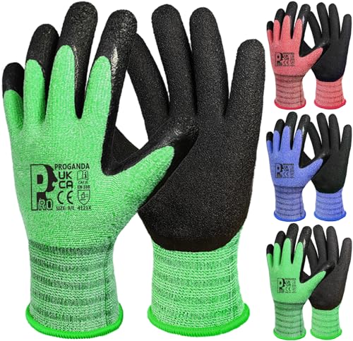 PROGANDA Gartenhandschuhe Grip 3 Paare