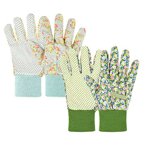 Ainiv Gartenhandschuhe 2er Set mit Antirutschbeschichtung